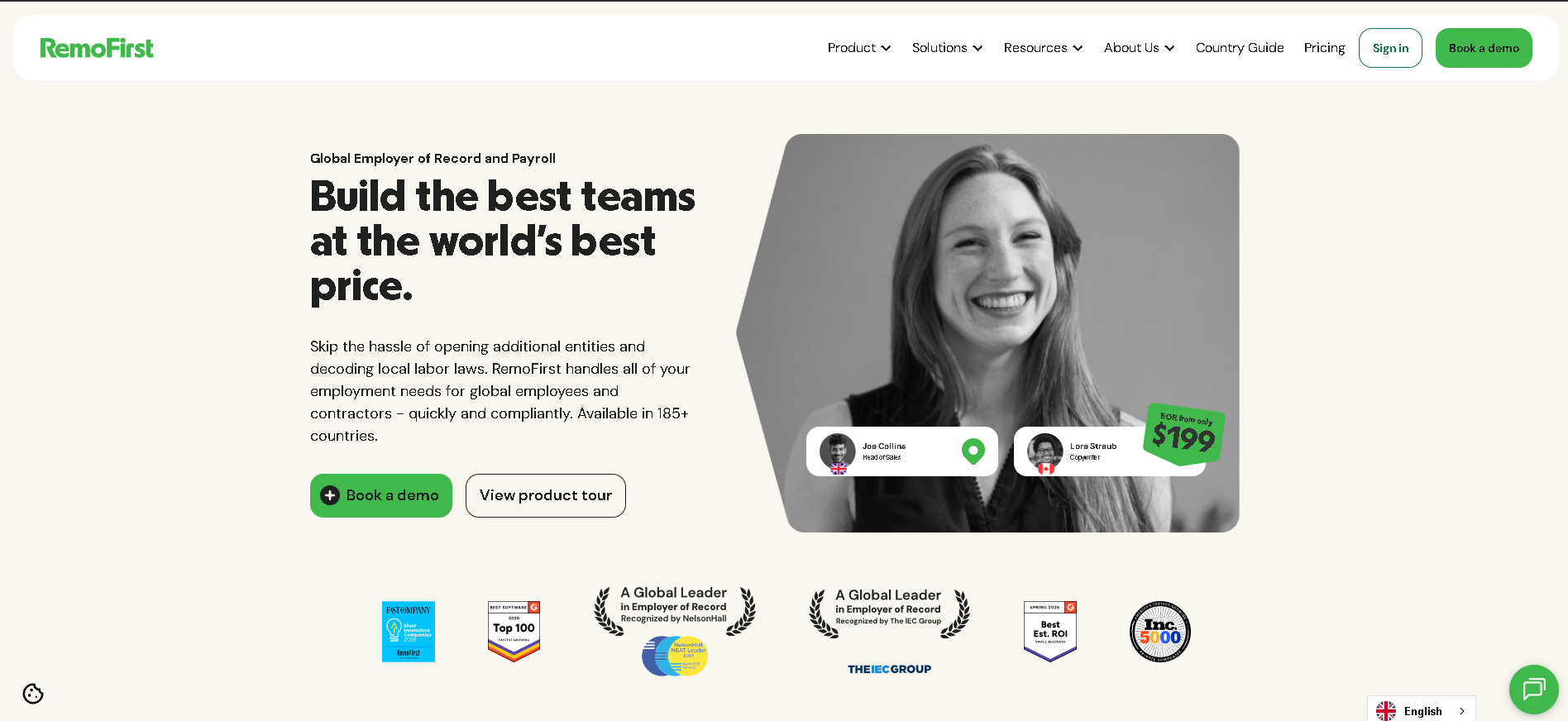 Remofirst interface screenshot
