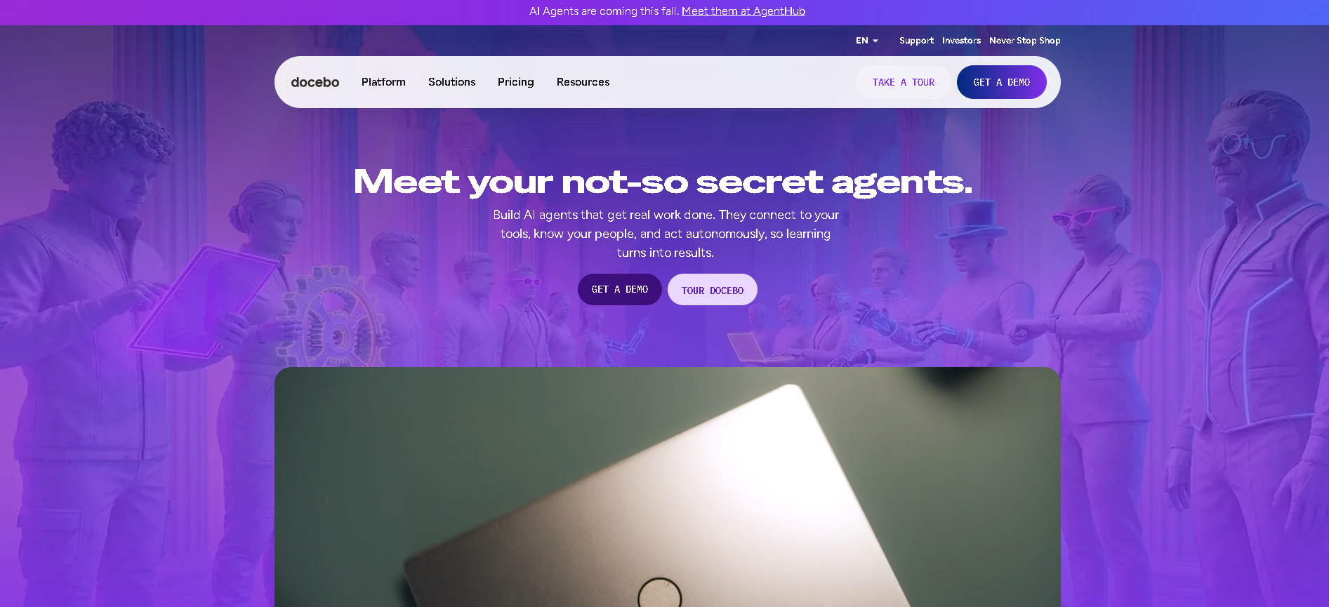 Docebo interface screenshot
