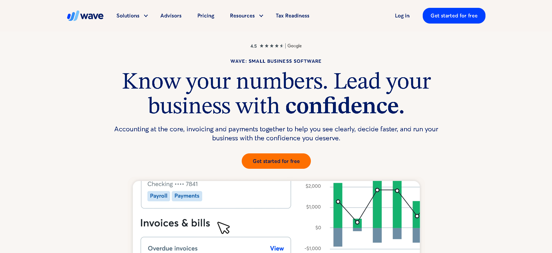 Wave Payroll interface screenshot