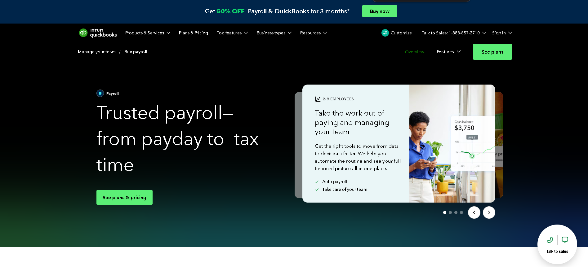 QuickBooks Payroll interface screenshot