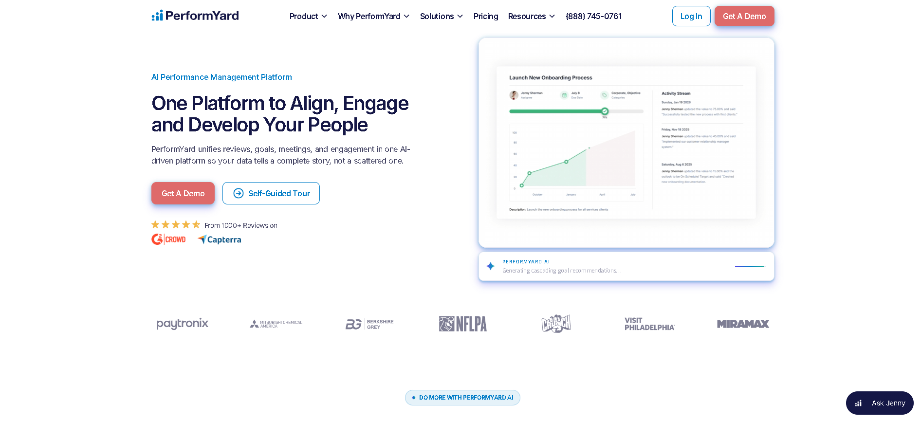PerformYard interface screenshot