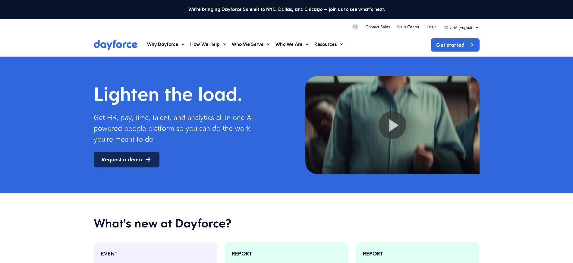 Ceridian Dayforce interface screenshot