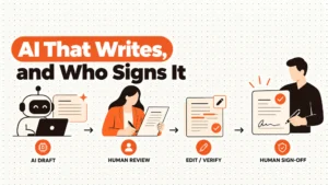 AI That Writes, and Who Signs It