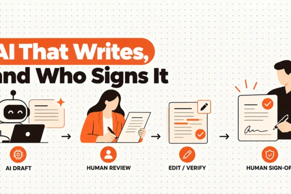AI That Writes, and Who Signs It