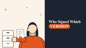 Handbook Acknowledgement: Proving Who Accepted Which Version