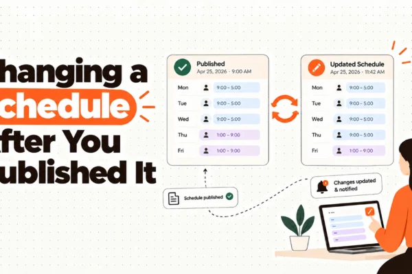 Changing a Schedule After You Published It