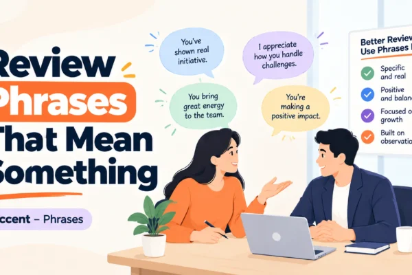 Performance Review Phrases That Mean Something