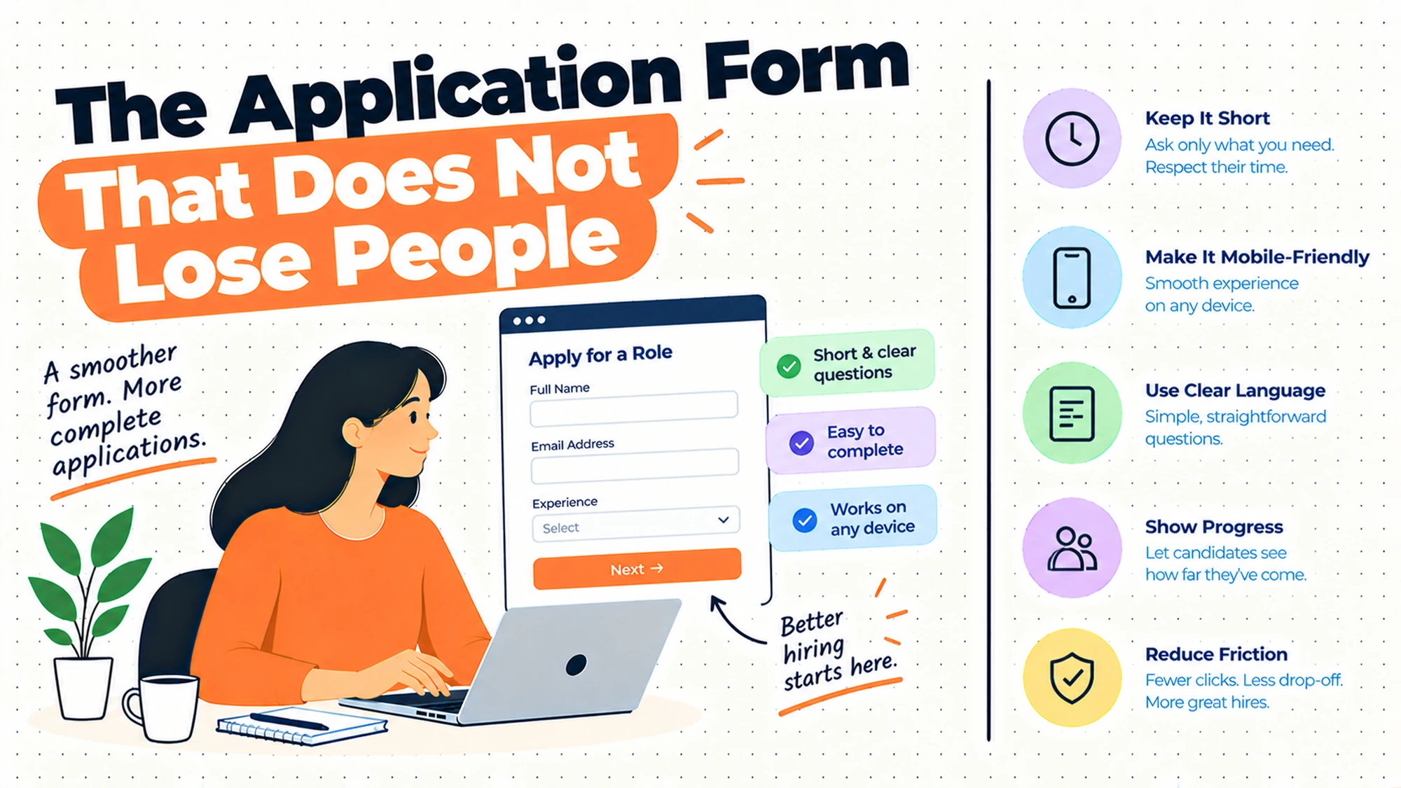 The Application Form That Does Not Lose People