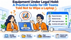 Equipment Under Legal Hold: A Practical Guide for HR Teams Told Not to Wipe a Laptop