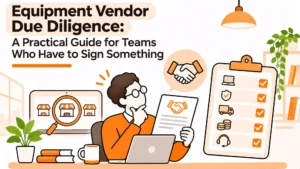 Vendor Due Diligence: A Practical Guide for People Teams Buying Equipment for the First Time
