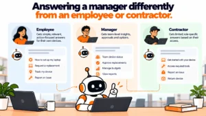 Should the Bot Answer a Manager Differently From an Employee?